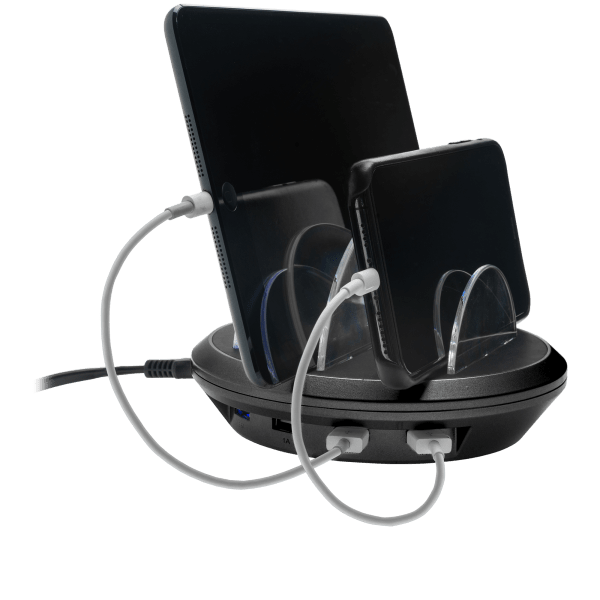 MorningSave 4Port Universal Charging Station and Organizer by Bytech