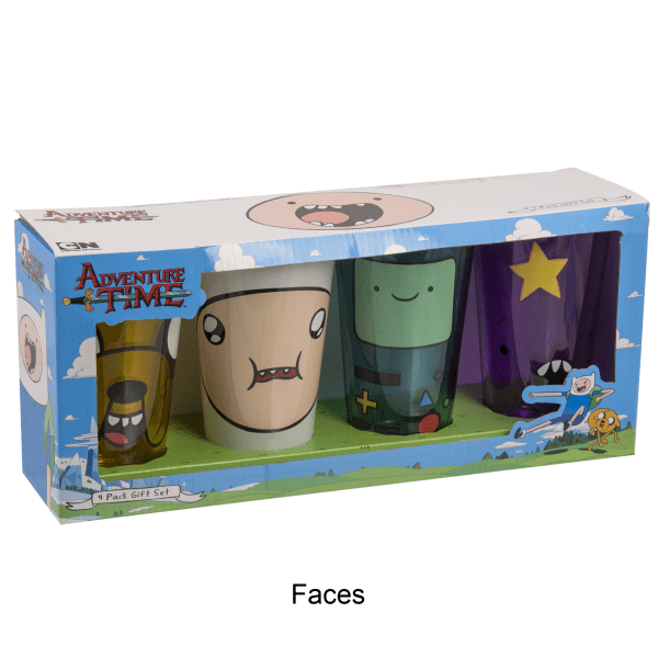 Meh Adventure Time Pint Glasses