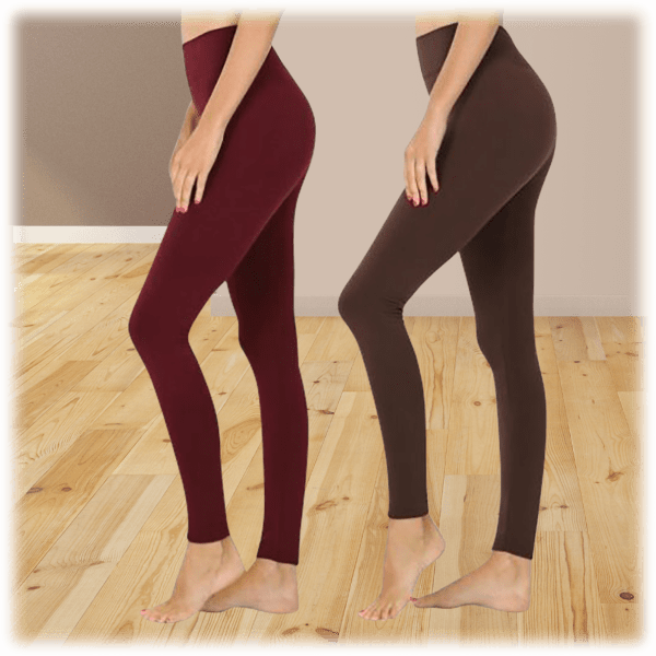 MorningSave 5Pack Nextex Women's Premium Fleece Lined Leggings