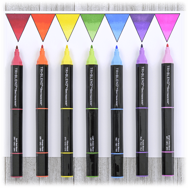 Meh Spectrum Noir 24Piece TriBlend Alcohol Marker Set (72 Colors