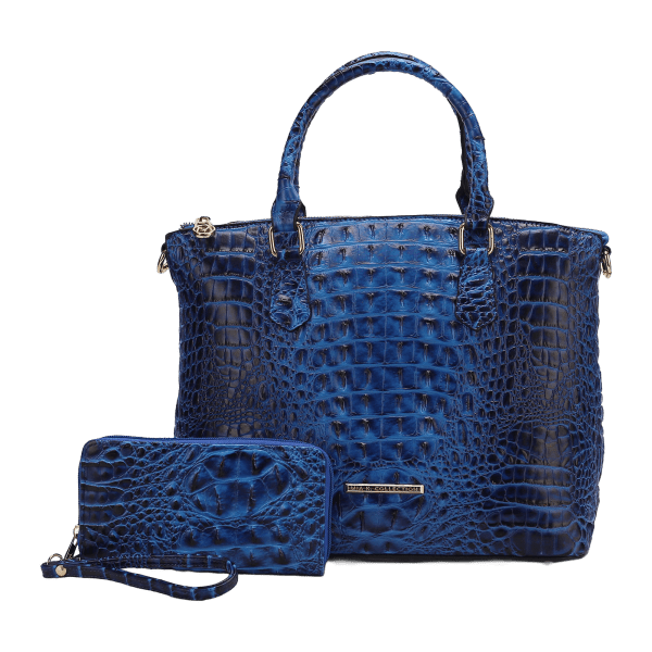 MorningSave: MKF Collection Liora Solid Vegan Crocodile Embossed