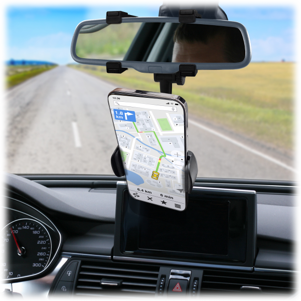 MorningSave Tech Theory Rearview Mirror Phone Mount