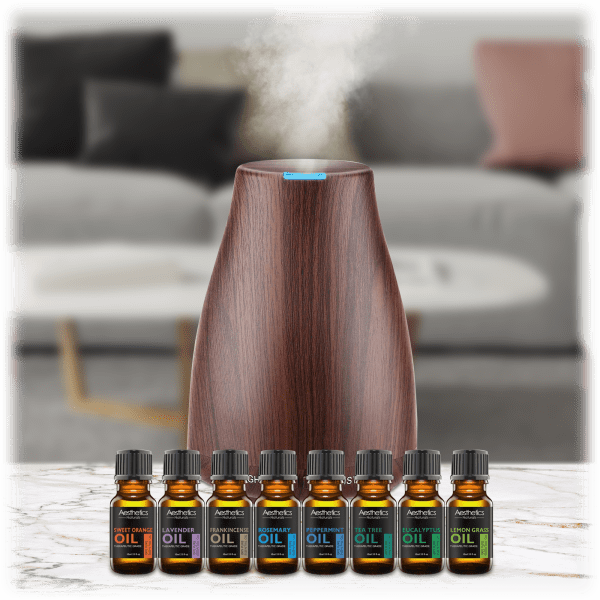 SideDeal Aesthetics Naturals Ultrasonic Woodfinish Aroma Diffuser
