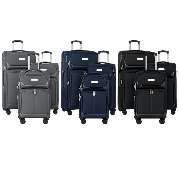 Qoo &グミセット MorningSave: IZOD Ocean 3-Piece Expandable Soft Sided Luggage Set