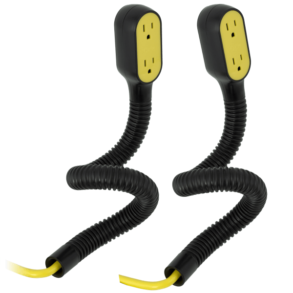 MorningSave 2Pack Quirky Prop Power Pro 9ft Extension Cords