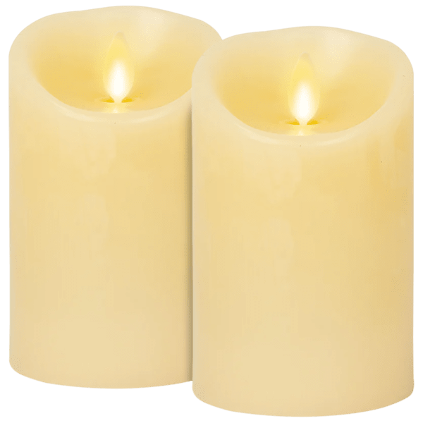 SideDeal 2Pack Luminara Ivory Flameless Candles (4.5" or 6.5")