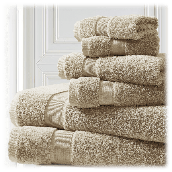 Pinzon 6 Piece Blended Egyptian Cotton Bath Towel Set - White 6