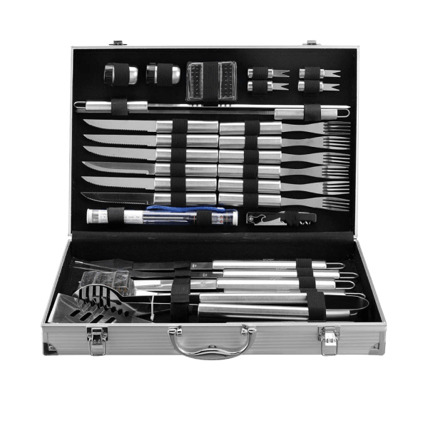 SideDeal Cheer Collection 30 Piece BBQ Utensil Set with Aluminum