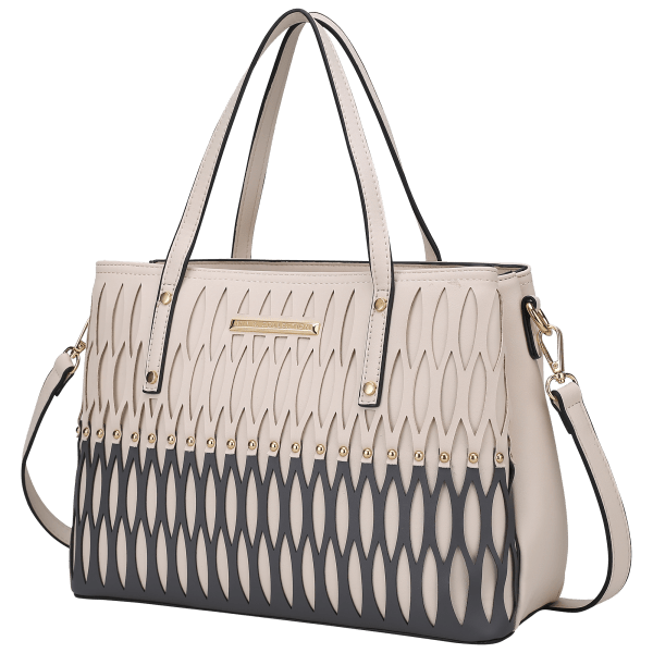 MKF Collection Women's Quinzel Shoulder Handbag by Mia K., Ivory 