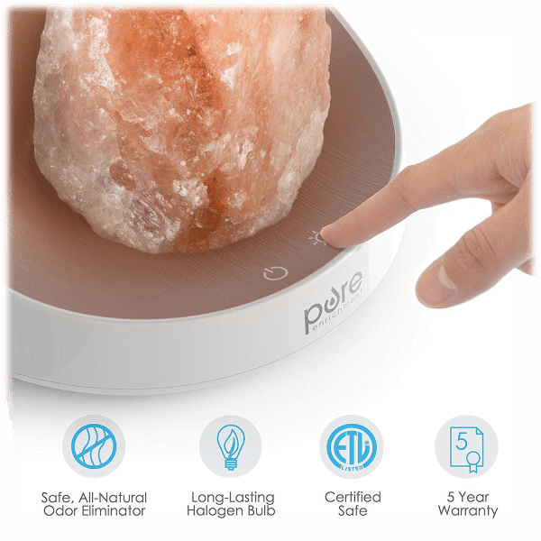 MorningSave PureGlow 2In1 Himalayan Salt Lamp & Ultrasonic Essential