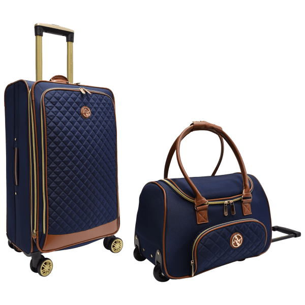 MorningSave: Adrienne Vittadini Quilted Luggage 2-Piece Set