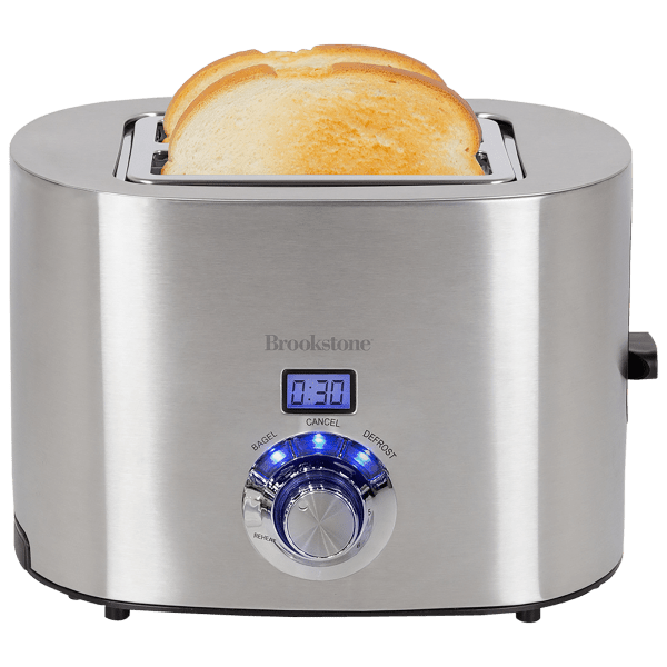 SideDeal Brookstone Digital Extra Wide Slot Rapid Toaster