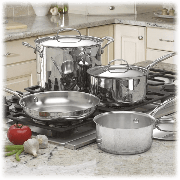 Sidedeal Cuisinart Piece Stainless Steel Chef S Collection Cookware