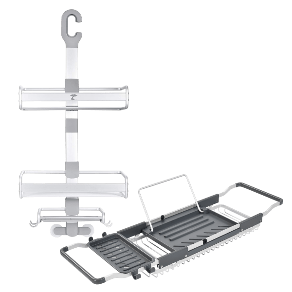 SideDeal Aluminum Hanging Shower Caddy & Bath Tub Caddy