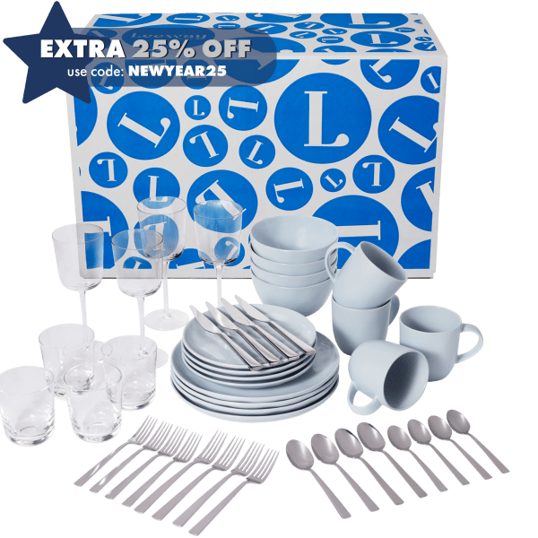 MorningSave Leeway Home 44Piece Full Way Complete Table Setting Kit