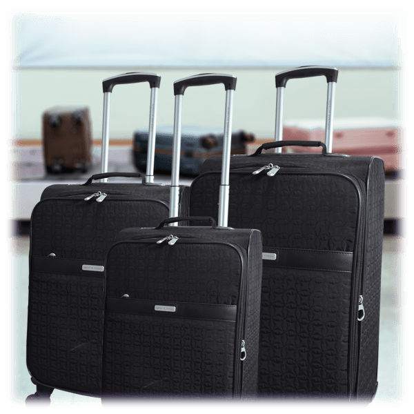 Adrienne Vittadini Signature Logo Collection 3pc Luggage Set