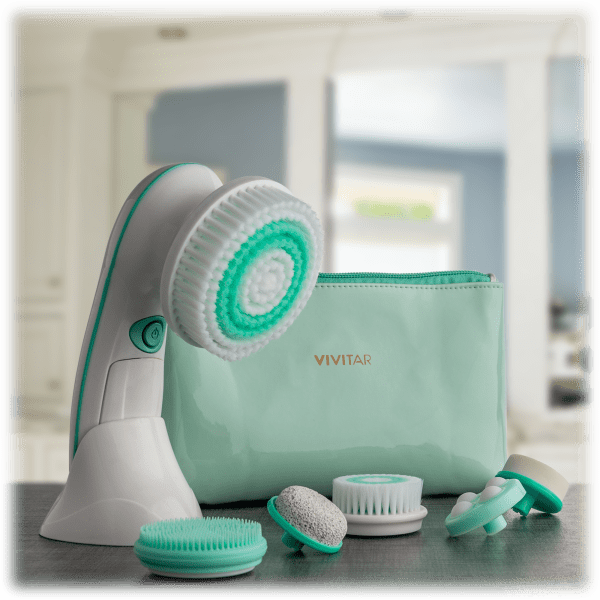 MorningSave Vivitar 8Piece Cleansing and Exfoliating Facial Brush Set