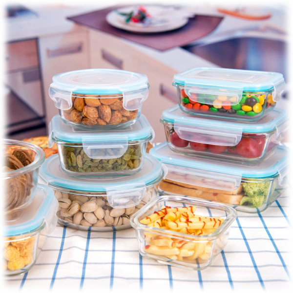 SideDeal: Ailtech 18 Piece Borosilicate Glass Food Storage with