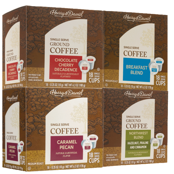MorningSave Harry & David Assorted Pack 72Count Single Serve Coffee