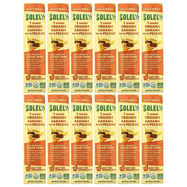 Meh 72Pack Solely Organic Fruit Jerky