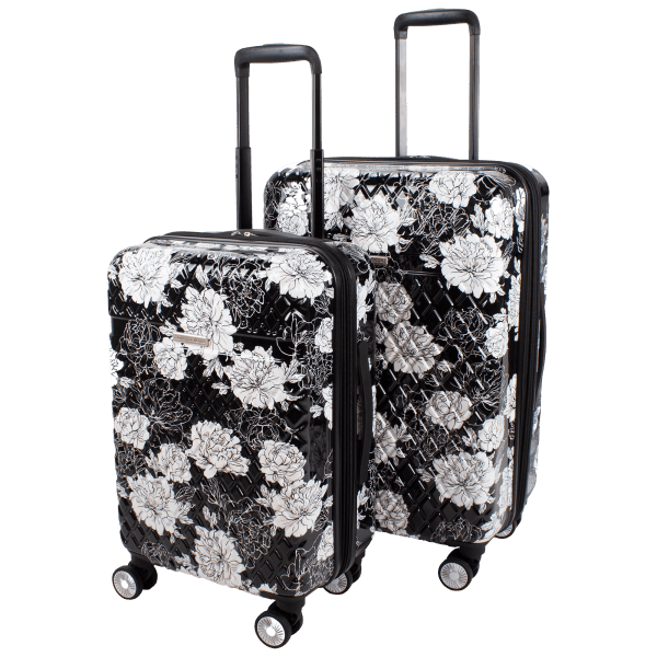 3 Piece Set: Lior Lightweight Spinner Luggage Set in Black