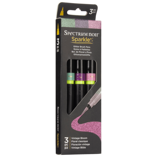 MorningSave 9Pack Spectrum Noir Sparkle Glitter Brush Pens (Your Choice)