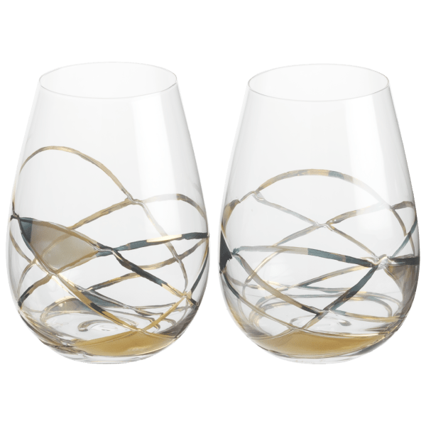 SideDeal: Antoni Barcelona 2-Piece Stemless Balloon Wine Glasses