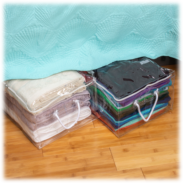 MorningSave: 3-Pack: Simply Essential Clear Comforter Protector Storage Bags  with Zipper
