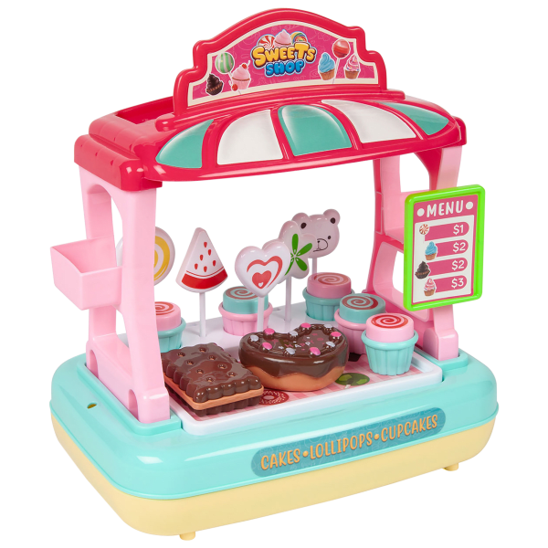 MorningSave 32Piece World Tech Toys Sweets Shop with Cash Register