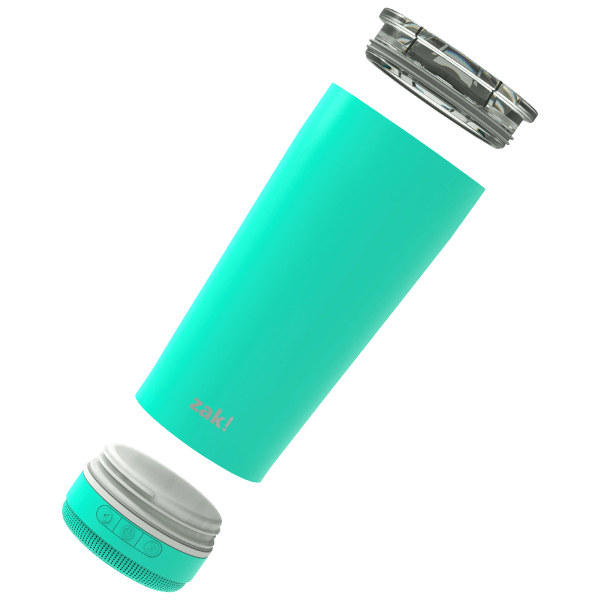  Zak Designs Zak! Play Bluetooth Smart Stainless Steel Water  Bottle Wireless Speaker, Reusable Stainless Steel Double-Wall Vacuum  Insulation with Rechargeable Battery : Home & Kitchen
