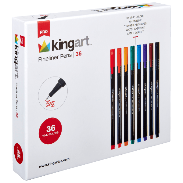 MorningSave King Art 36Piece Colored Fineliner Pens