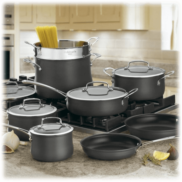 Morningsave Cuisinart Contour 13 Piece Hard Anodized Cookware Set