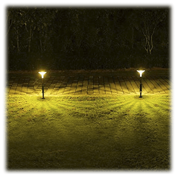 MorningSave 4Pack Litom Solar Pathway Lights