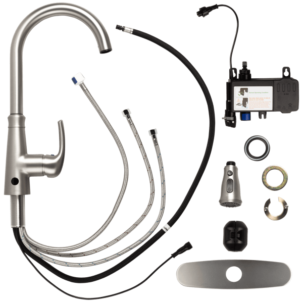 Meh Dalmo Brushed Nickel Touchless Kitchen Faucet with Pull Down Sprayer