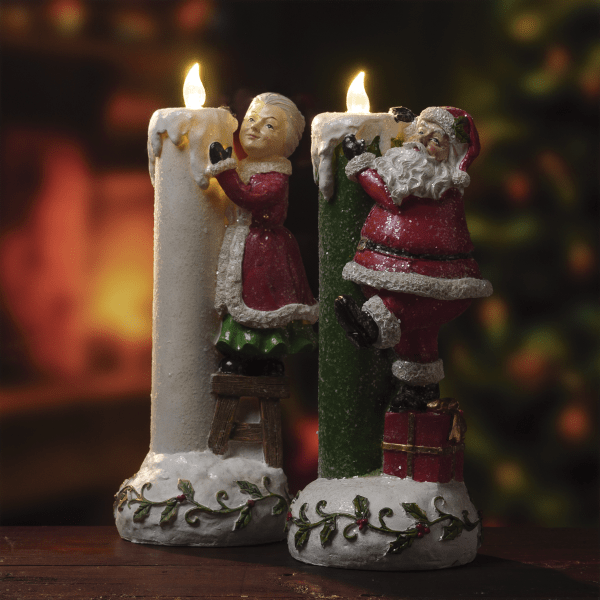 SideDeal: Valerie Parr Hill Holiday Character With Illuminated Candle