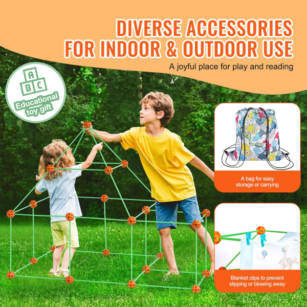 MorningSave: VEVOR Glow In The Dark Fort Building Kit for Kids