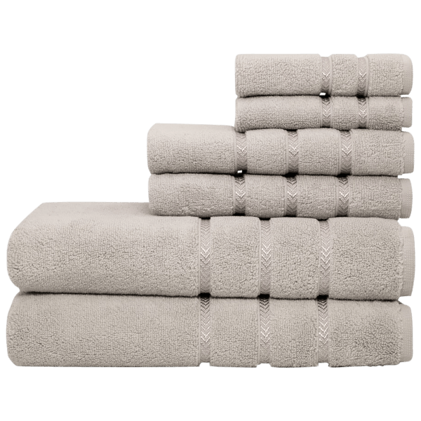 MorningSave Pure Elegance 6Piece 100 Cotton Luxury Towel Set