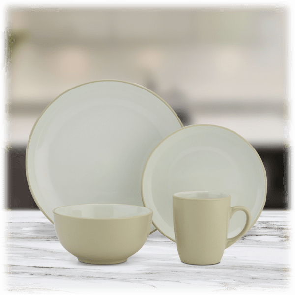 SideDeal Cuisinart® Tan 16Piece Stoneware Dinnerware Set