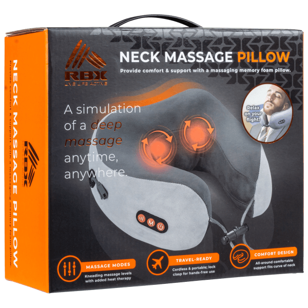 RBX Neck Massage Pillow Memory Foam