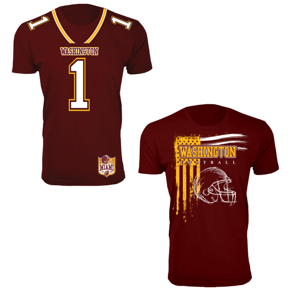 Meh 2Pack Men's and Women's Football Team Tshirts