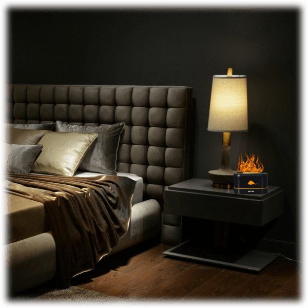 MorningSave Aroma Beats Oil Diffuser Speaker With Simulated Flame