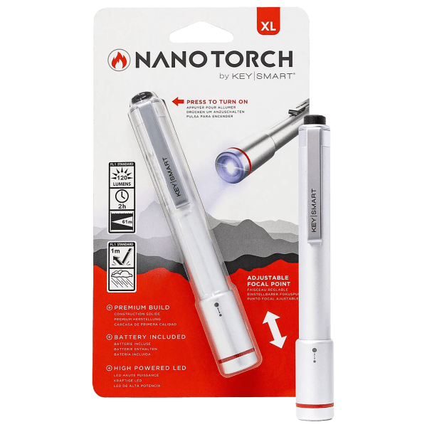 SideDeal 2Pack KeySmart Nano Torch XL Compact Pen Flashlight