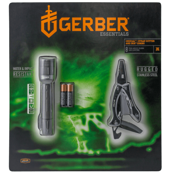 Meh Gerber Crucial Multitool w/ Strap Cutter and Flashlight Combo