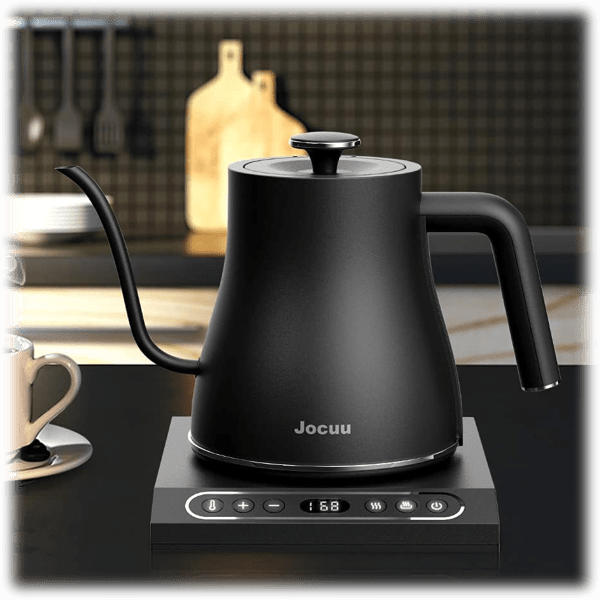 MorningSave Jocuu Gooseneck Electric Pour Over Kettle with Temperature