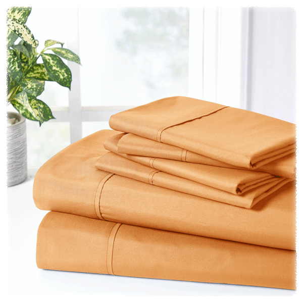 MorningSave Bibb Home 6Piece Rayon from Bamboo Sheets with SureGrip Straps