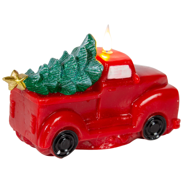 SideDeal Unmatched 6" 3D Red Truck Flame Candle