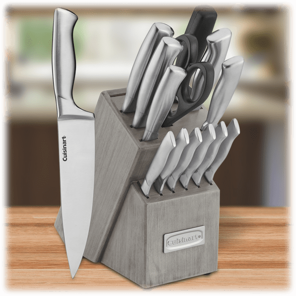 SideDeal Cuisinart Classic 15 Piece Stainless Steel Knife Block Set