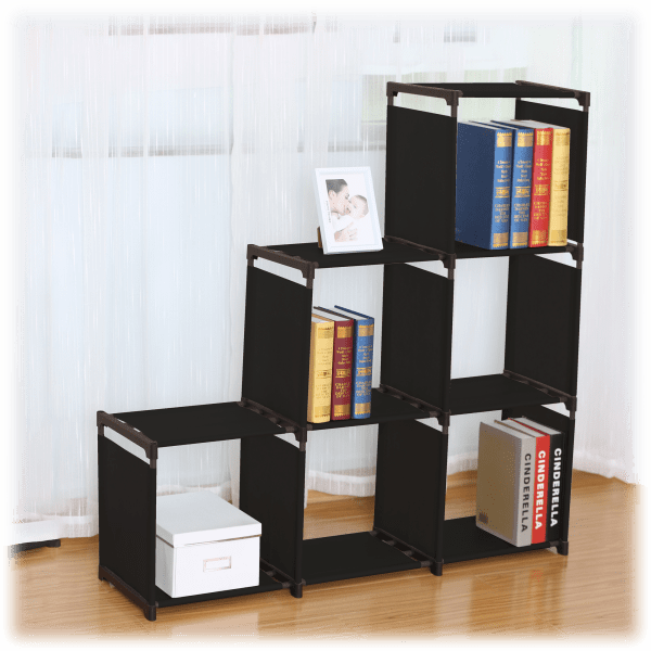 MorningSave Farberware 6 Cube Organizing Shelves in Black