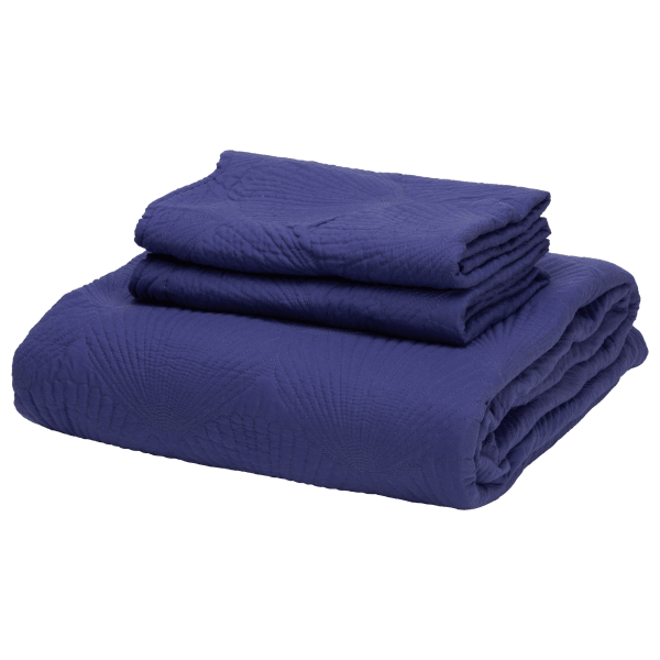 MorningSave Cottage Collection 3Piece Coastal Shell Quilt Set