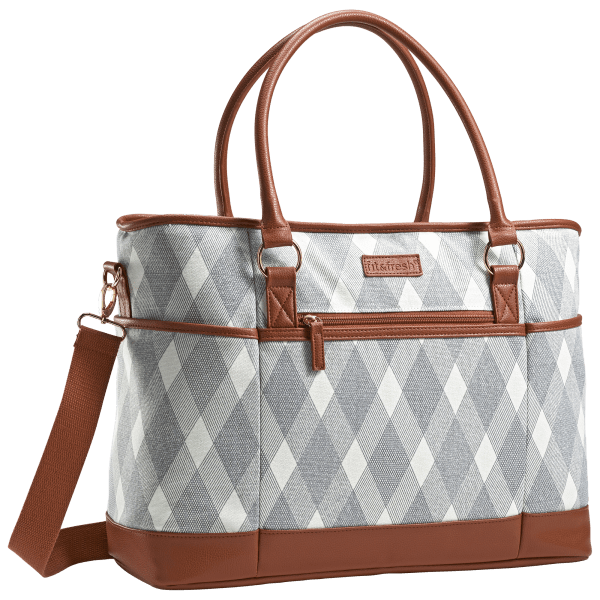 Fit & Fresh Premium Travel Tote or Bag in Liza Plaid